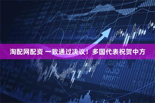 淘配网配资 一致通过决议！多国代表祝贺中方
